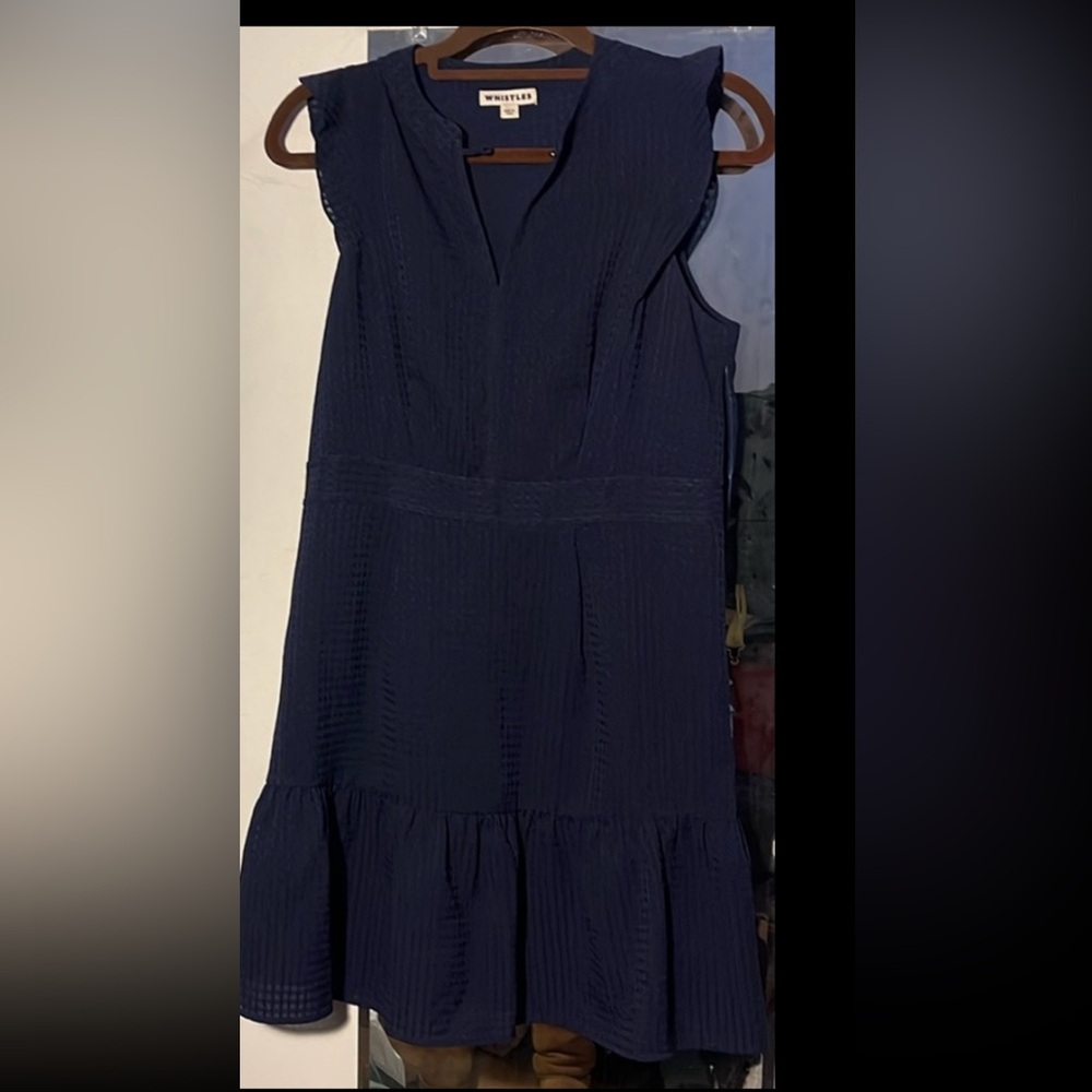 Super Pretty Whistles navy blue dress